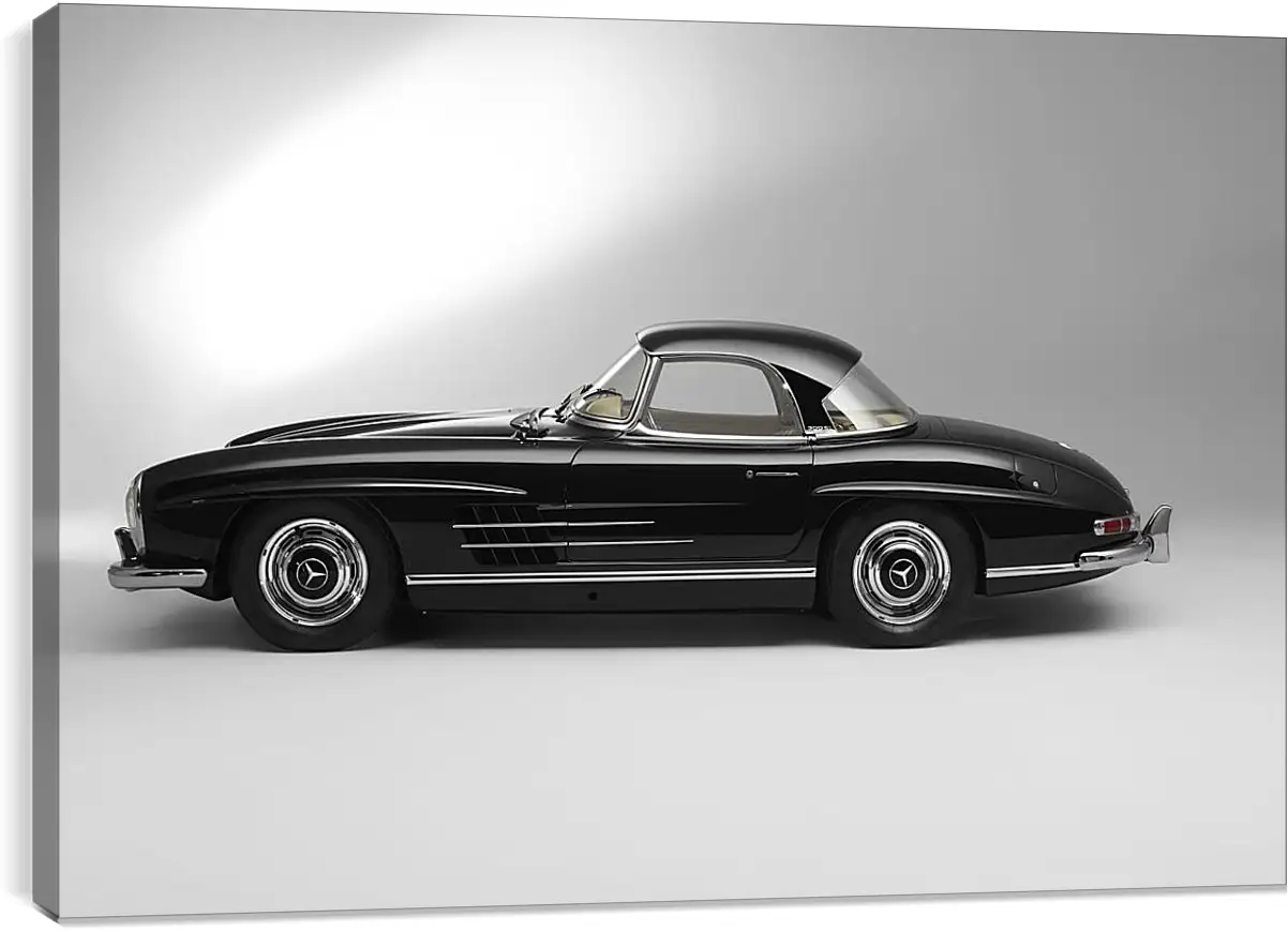 Постер и плакат - Mercedes Benz 300 SL в профиль