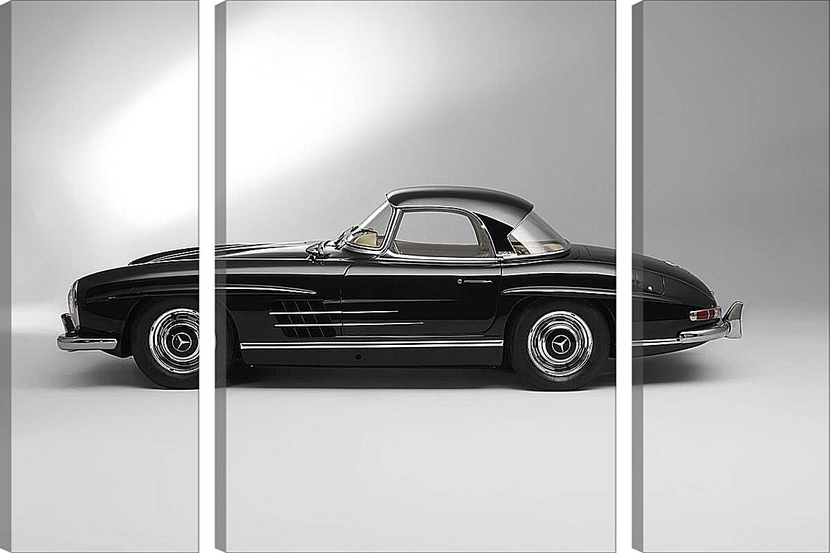 Модульная картина - Mercedes Benz 300 SL в профиль