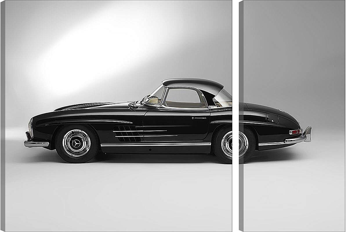 Модульная картина - Mercedes Benz 300 SL в профиль