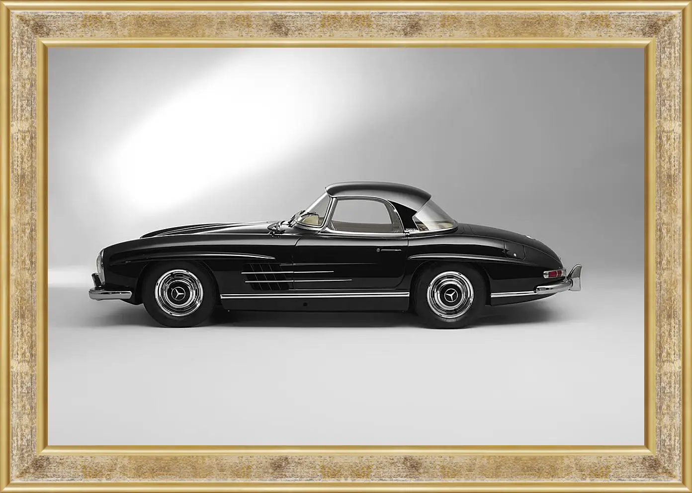 Картина в раме - Mercedes Benz 300 SL в профиль