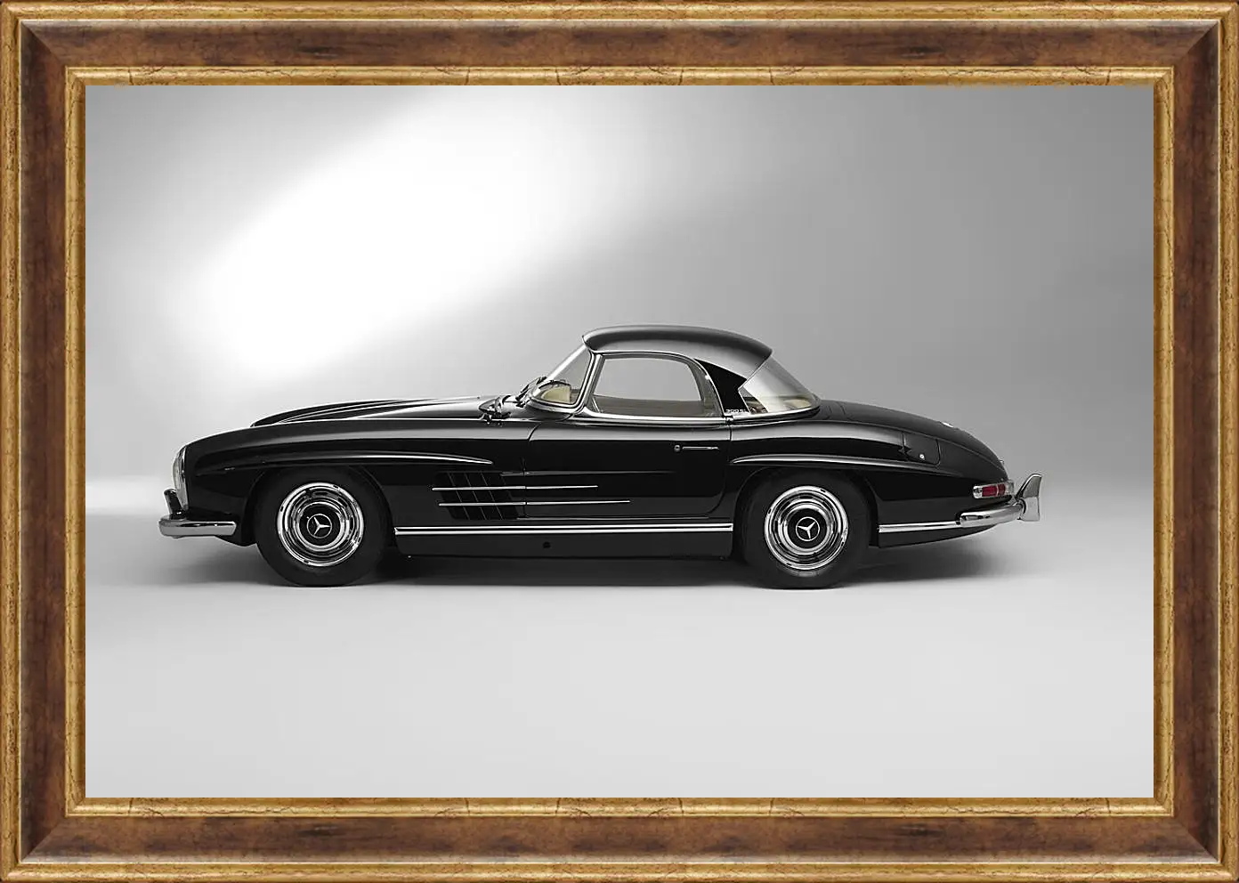 Картина в раме - Mercedes Benz 300 SL в профиль