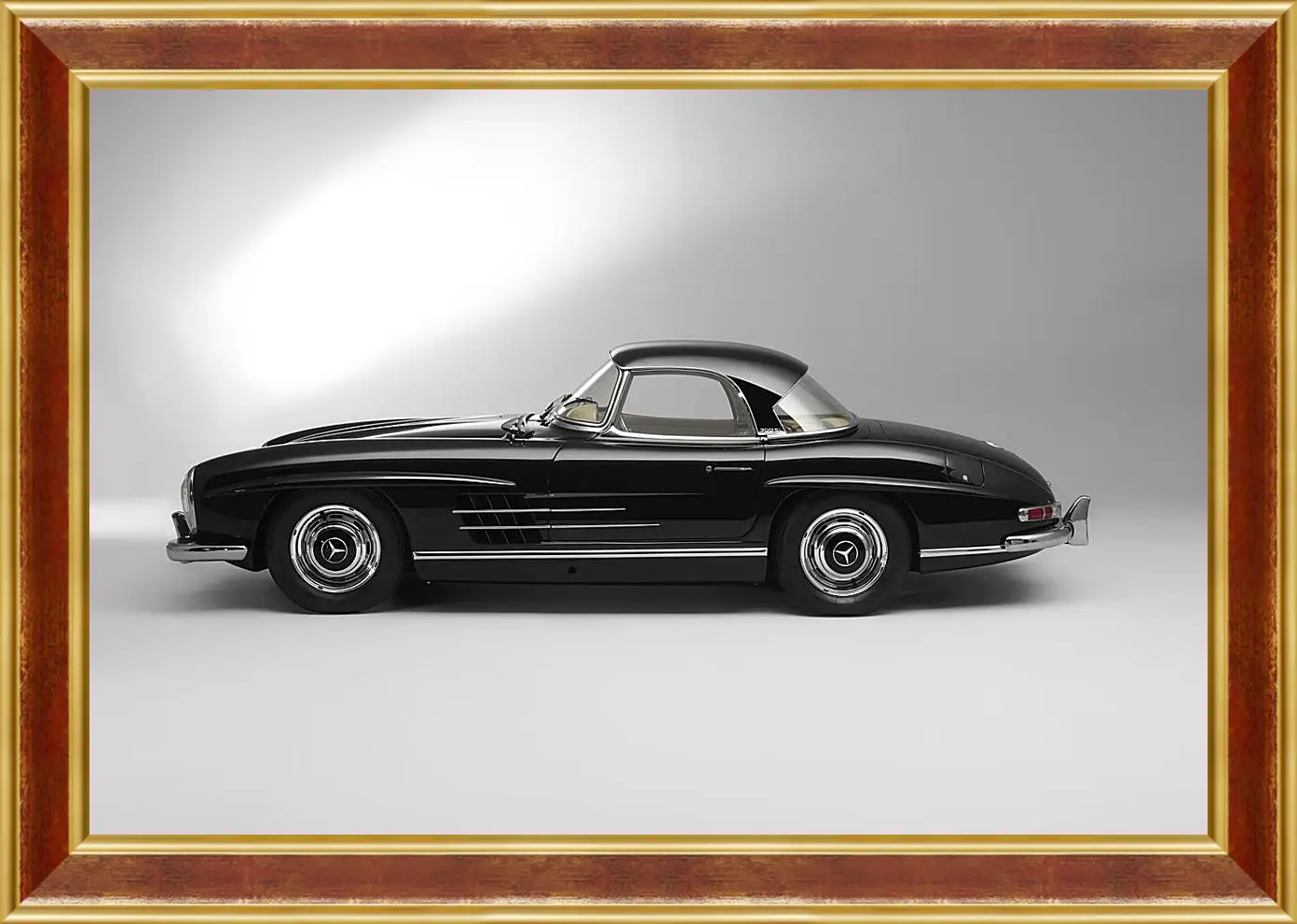 Картина в раме - Mercedes Benz 300 SL в профиль