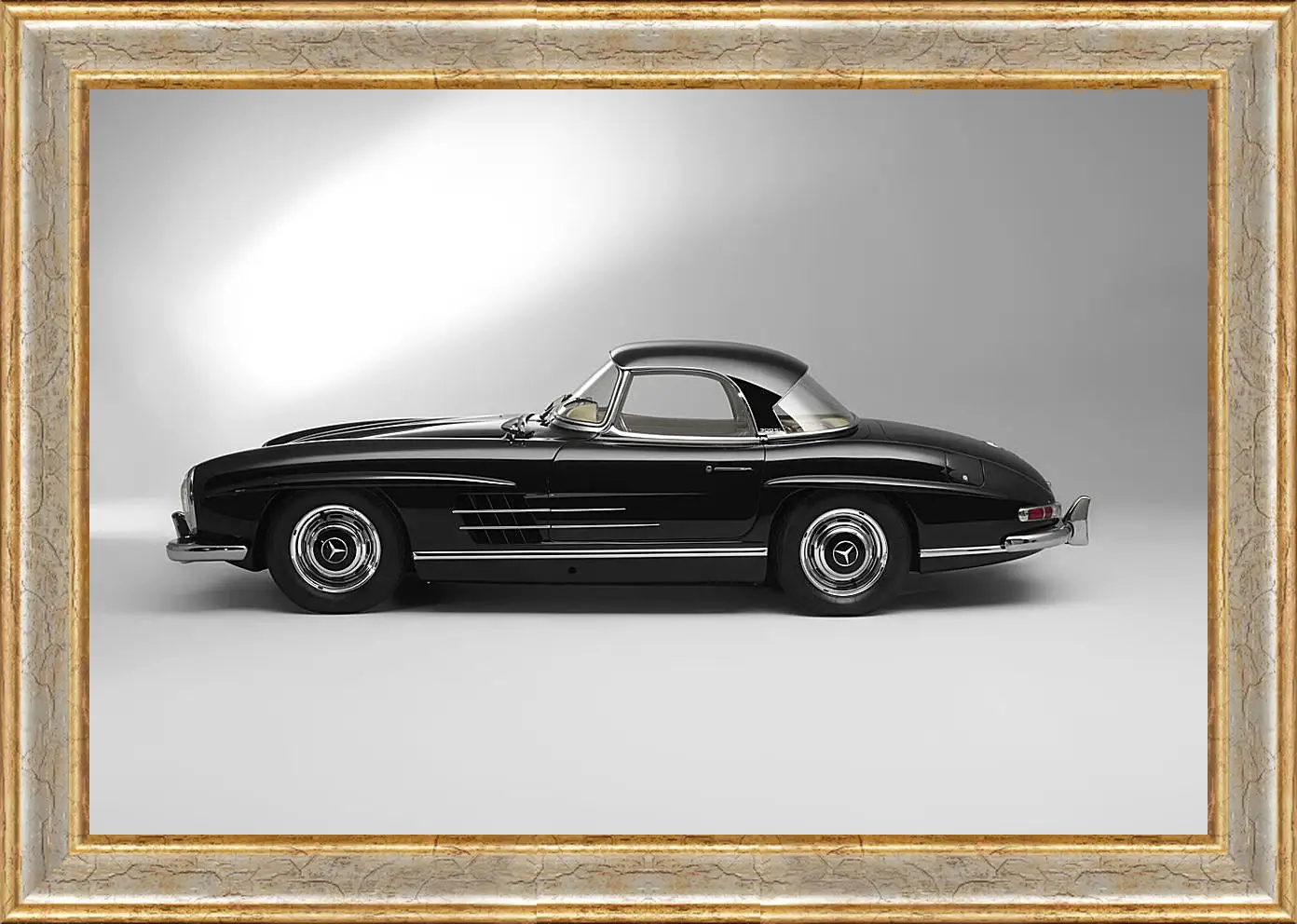 Картина в раме - Mercedes Benz 300 SL в профиль