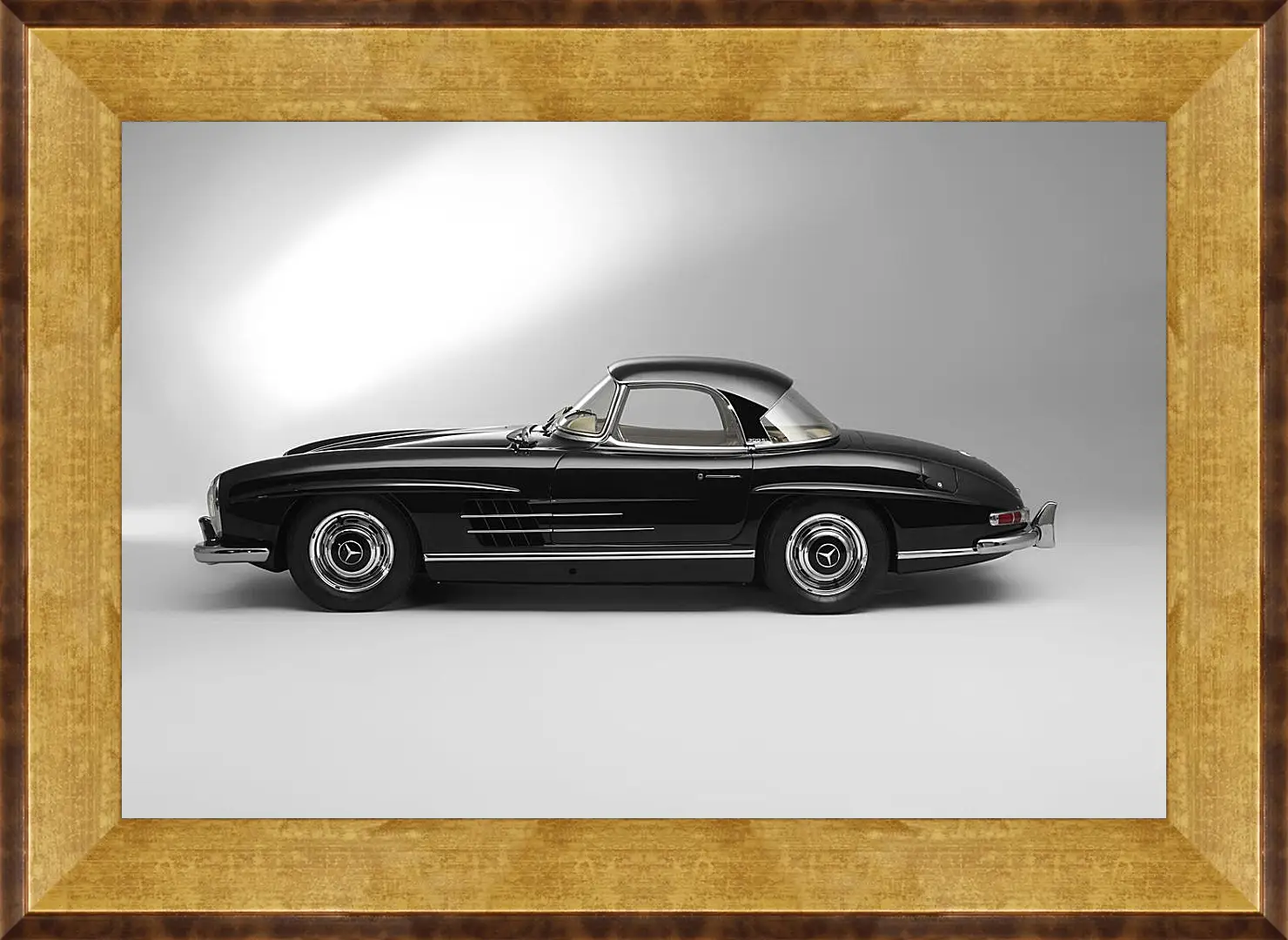 Картина в раме - Mercedes Benz 300 SL в профиль