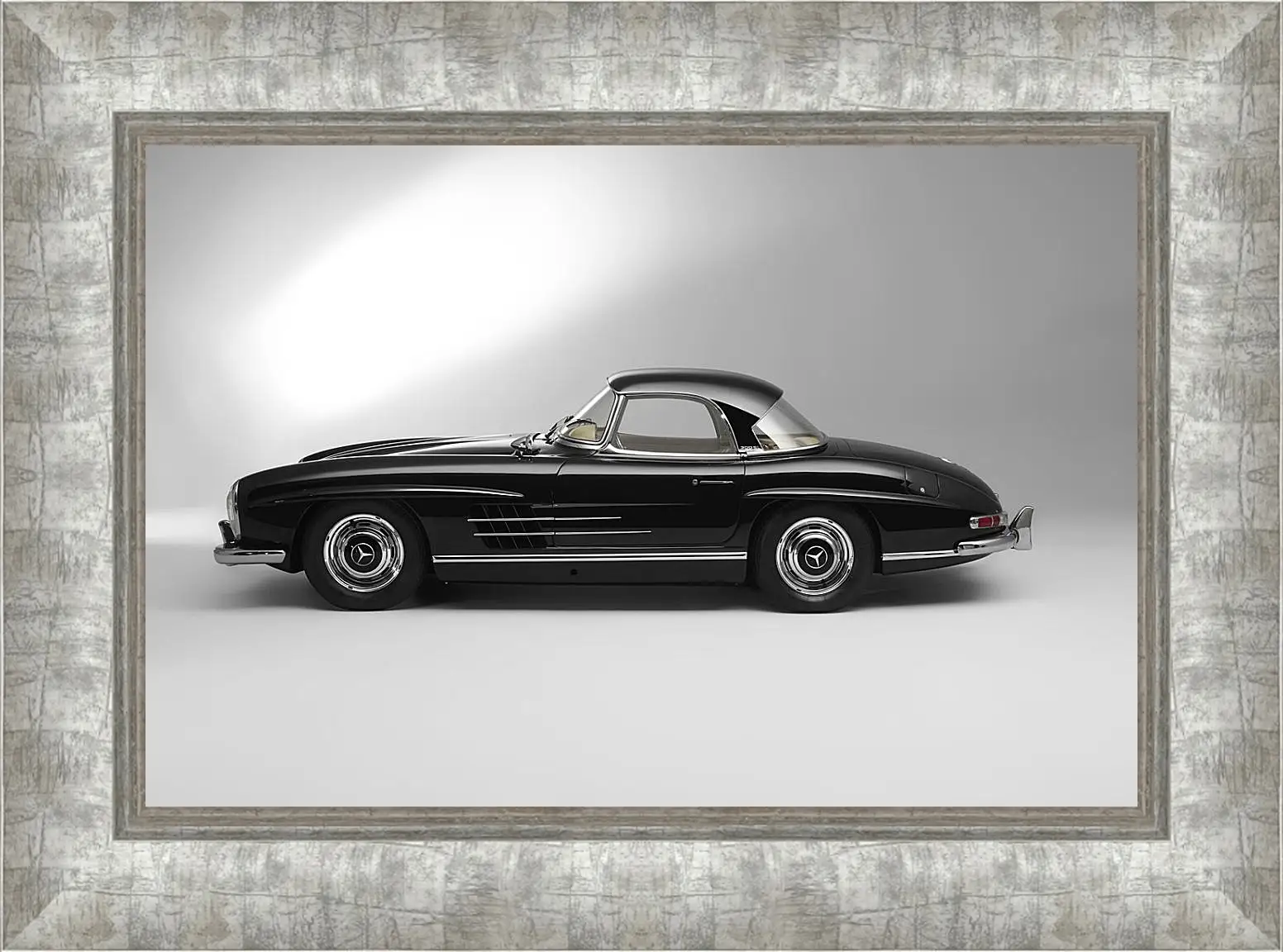 Картина в раме - Mercedes Benz 300 SL в профиль