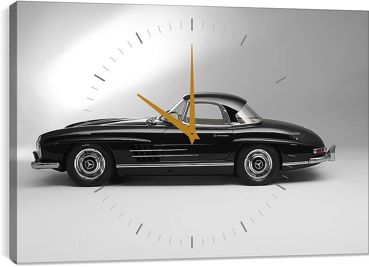 Часы картина - Mercedes Benz 300 SL в профиль