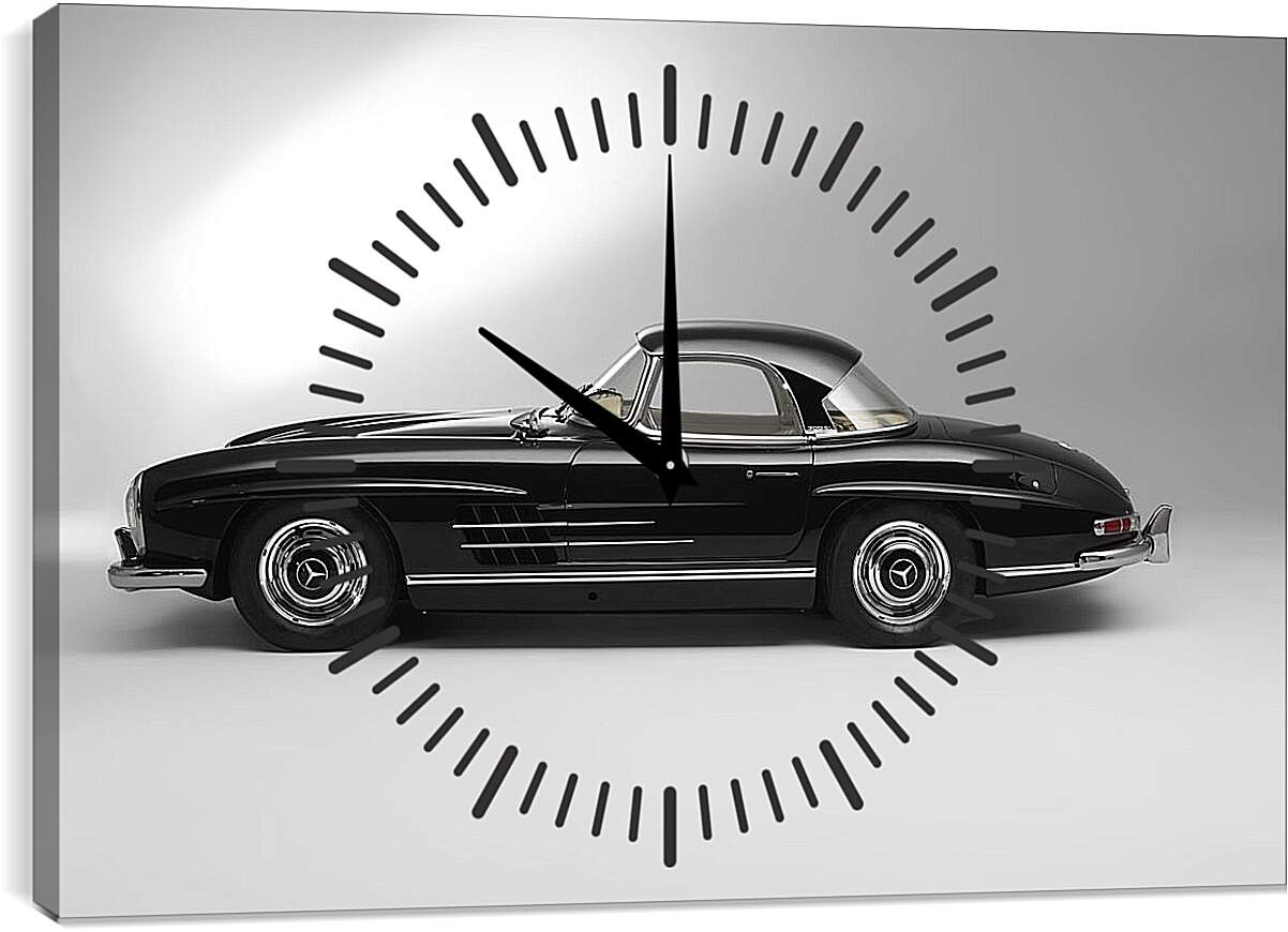 Часы картина - Mercedes Benz 300 SL в профиль