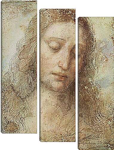 Модульная картина - Голова Христа. Леонардо да Винчи