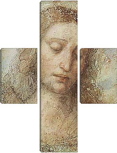 Модульная картина - Голова Христа. Леонардо да Винчи