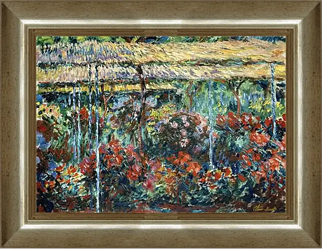 Картина в раме - Пионы. Клод Моне