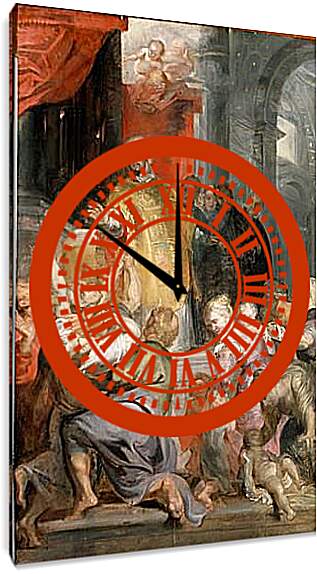 Часы картина - The Miracles of Saint Ignatius of Loyola. Питер Пауль Рубенс