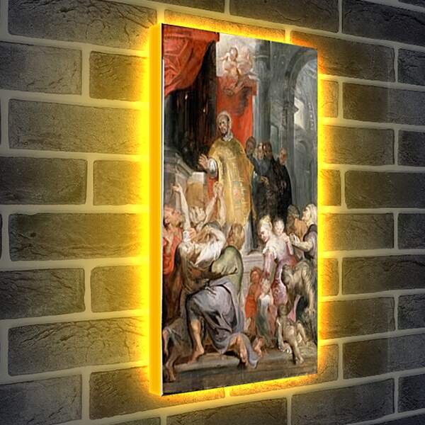 Лайтбокс световая панель - The Miracles of Saint Ignatius of Loyola. Питер Пауль Рубенс