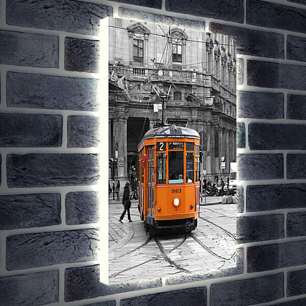 Лайтбокс световая панель - Трамвай