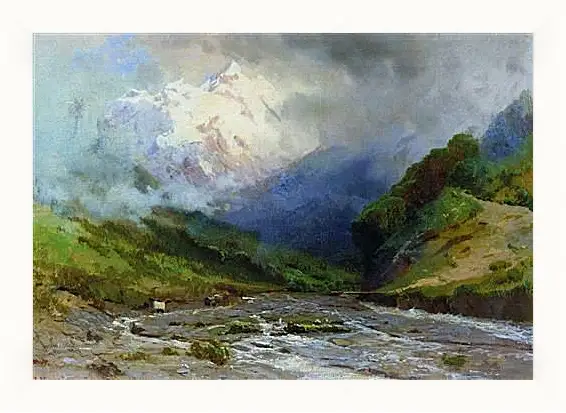 Картина в раме - Ущелье. Мещерский Арсений