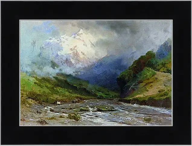 Картина в раме - Ущелье. Мещерский Арсений
