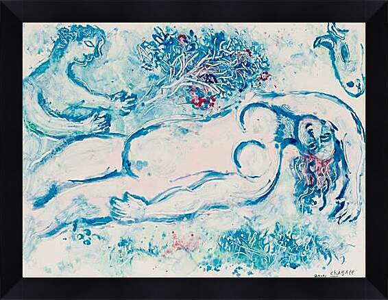 Картина в раме - Nu rose reposant. Марк Шагал