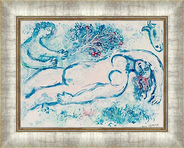 Картина в раме - Nu rose reposant. Марк Шагал