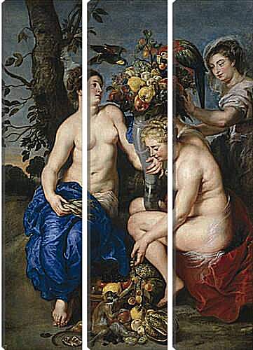 Модульная картина - Церера и две нимфы. Питер Пауль Рубенс