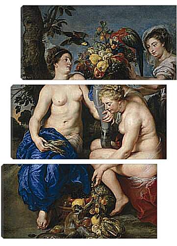 Модульная картина - Церера и две нимфы. Питер Пауль Рубенс