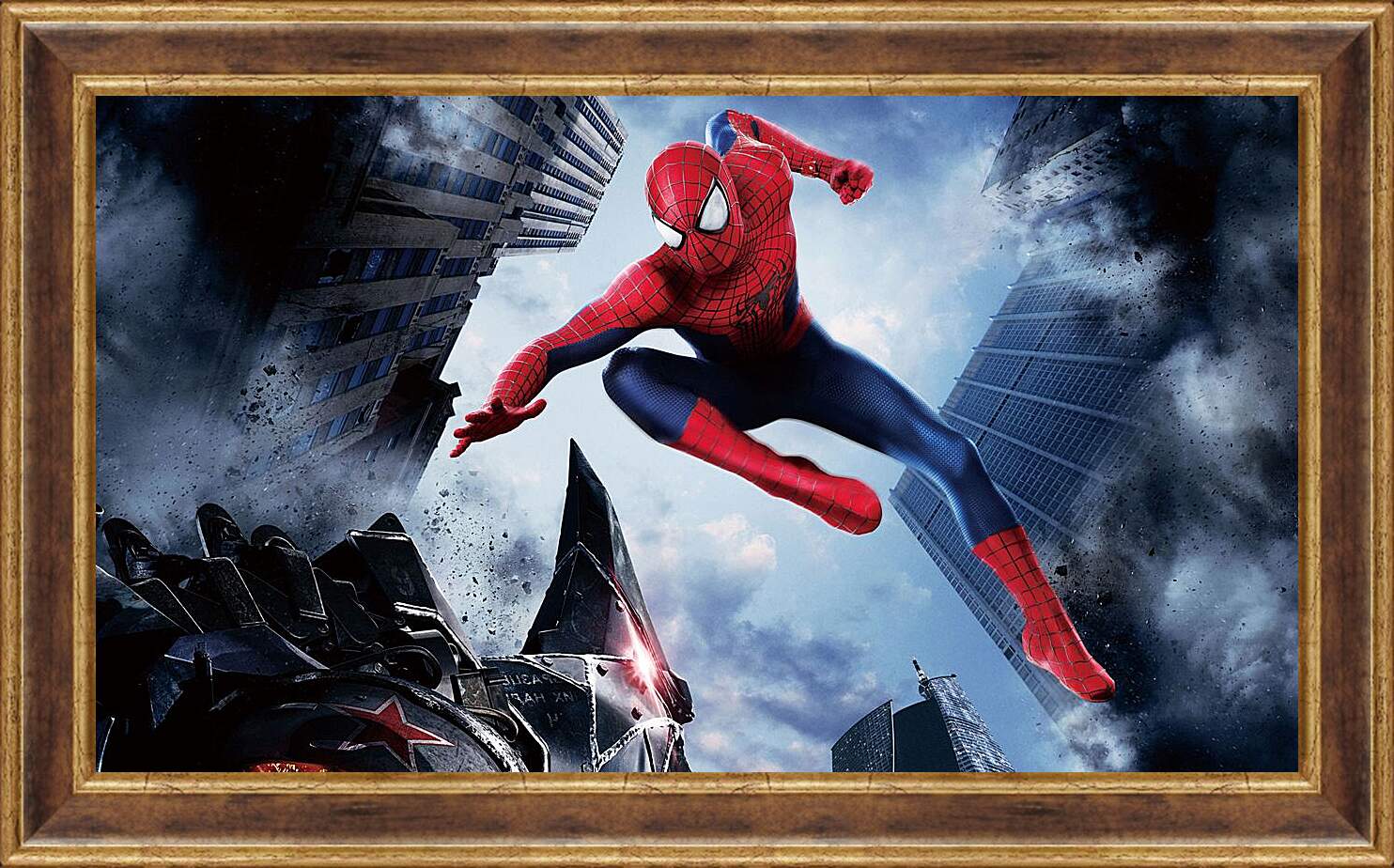 Картина в раме - Человек паук. Схватка