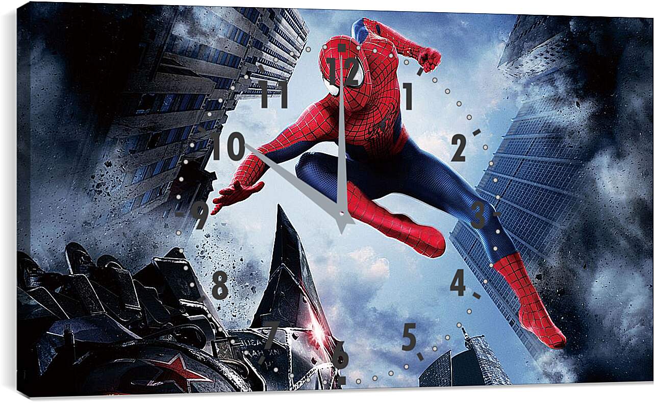 Часы картина - Человек паук. Схватка