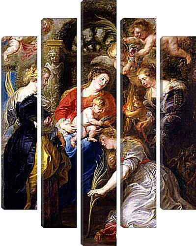 Модульная картина - Crowning of St Catherine. Питер Пауль Рубенс
