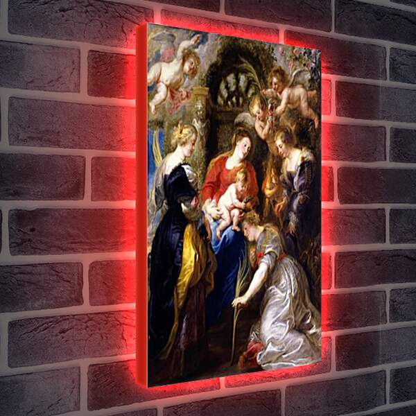 Лайтбокс световая панель - Crowning of St Catherine. Питер Пауль Рубенс