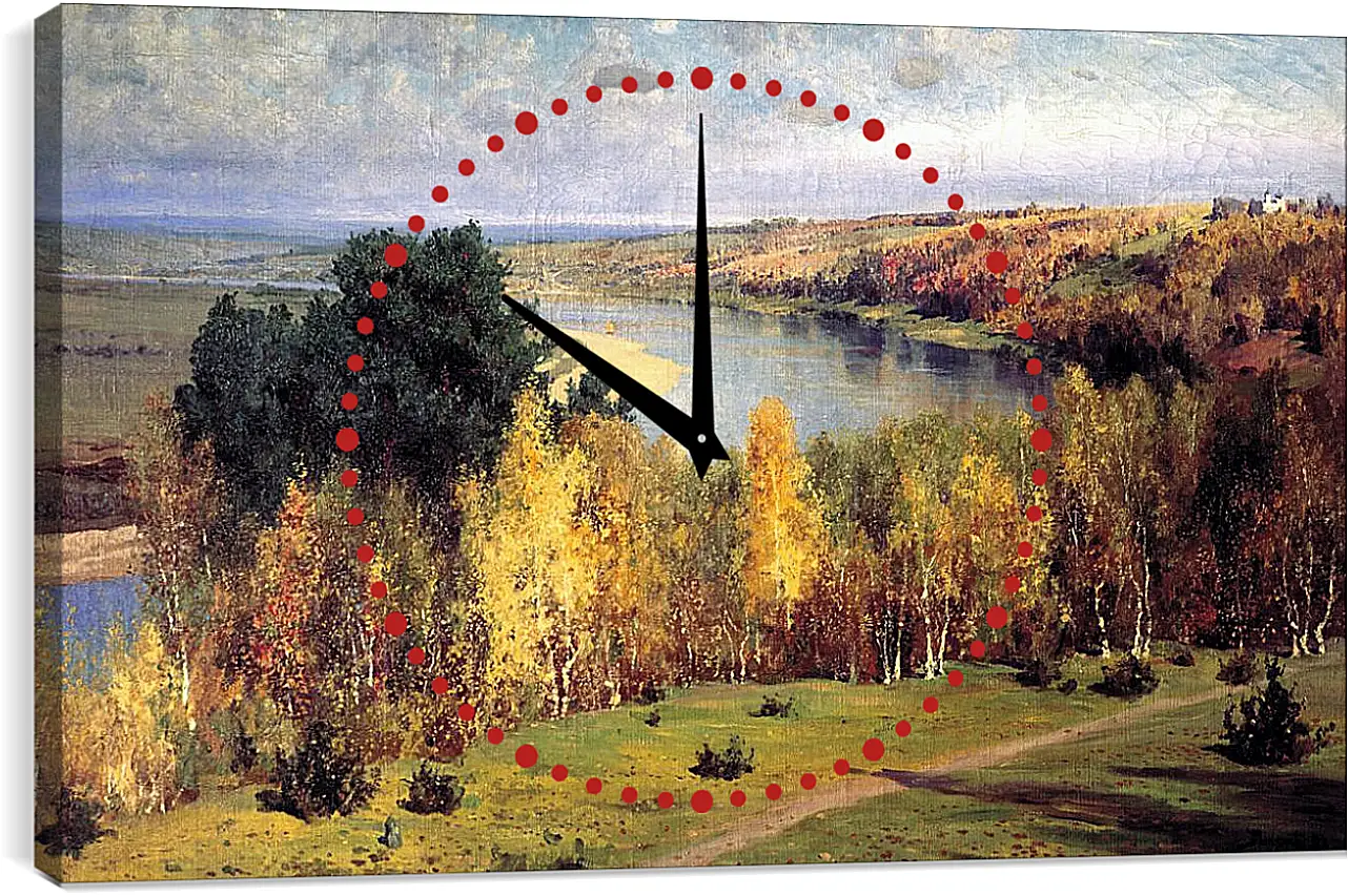 Часы картина - Золотая осень. Поленов Василий