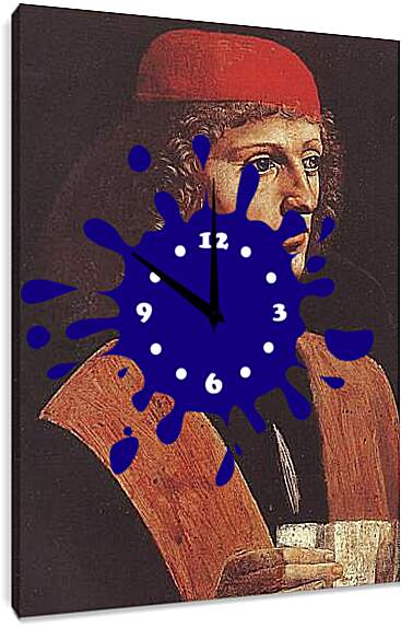 Часы картина - Портрет музыканта. Леонардо да Винчи