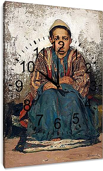 Часы картина - Мальчик из Каира. Поленов Василий