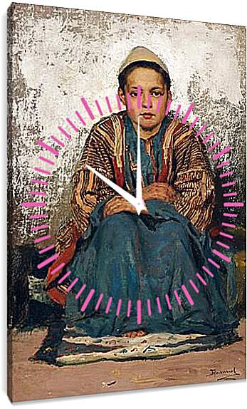 Часы картина - Мальчик из Каира. Поленов Василий
