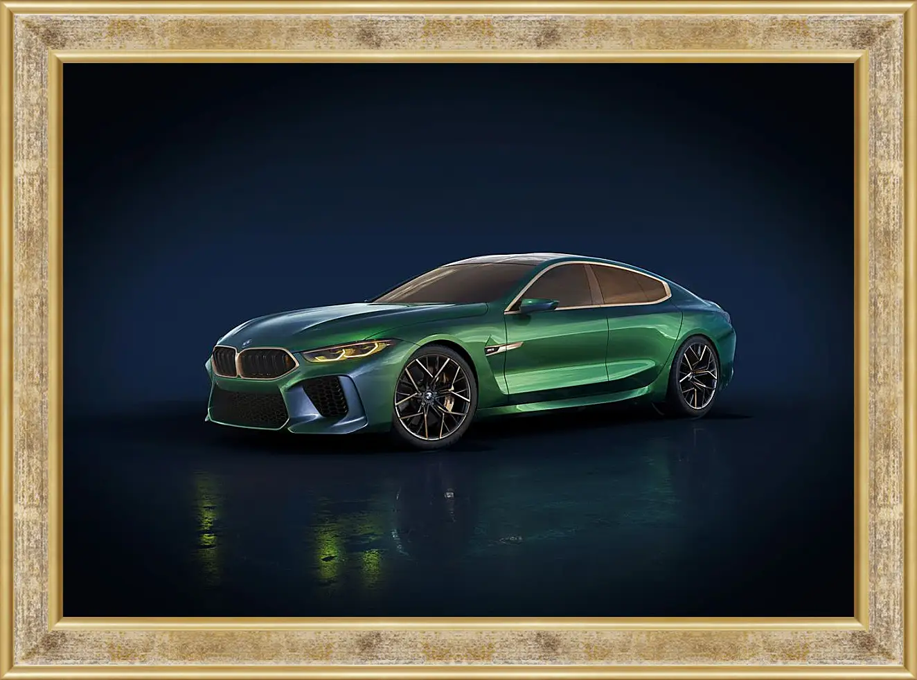 Картина в раме - BMW M8 гранд купе