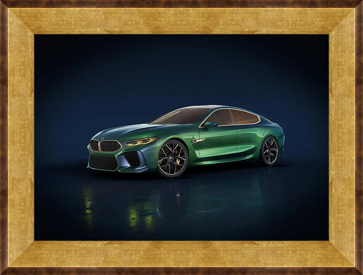 Картина в раме - BMW M8 гранд купе