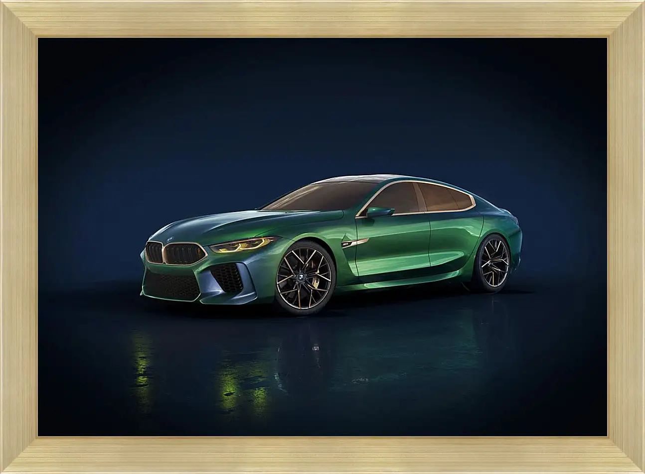 Картина в раме - BMW M8 гранд купе