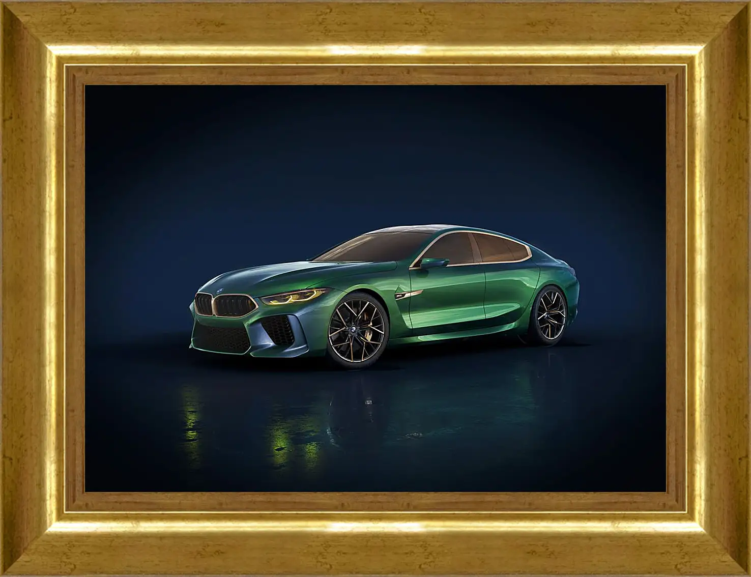 Картина в раме - BMW M8 гранд купе