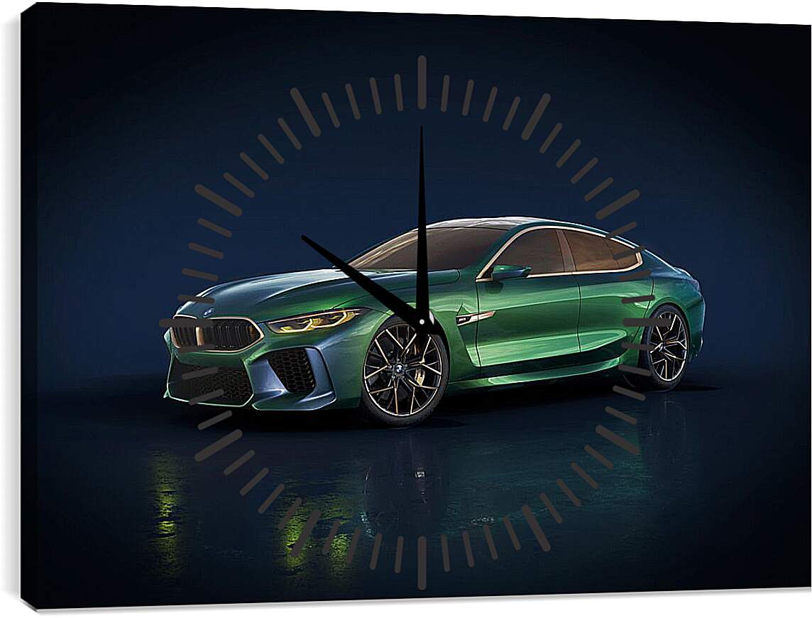 Часы картина - BMW M8 гранд купе