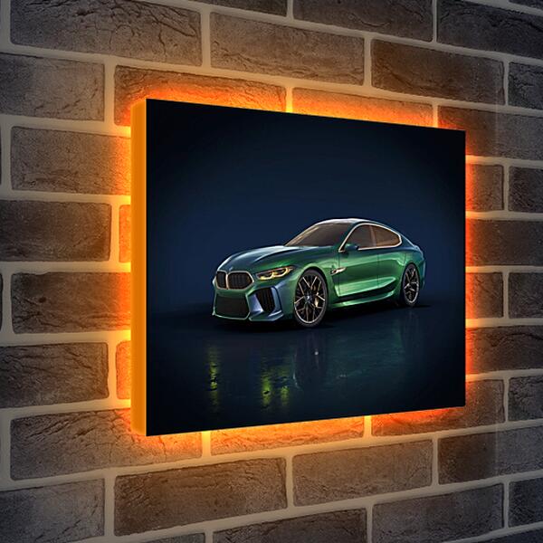 Лайтбокс световая панель - BMW M8 гранд купе