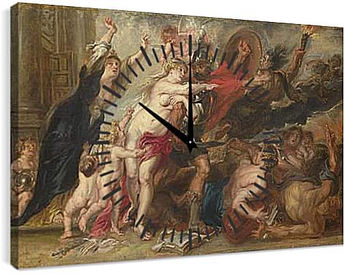 Часы картина - The Horrors of War. Питер Пауль Рубенс