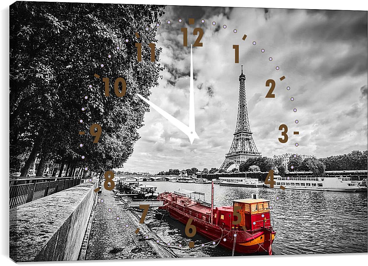Часы картина - Париж