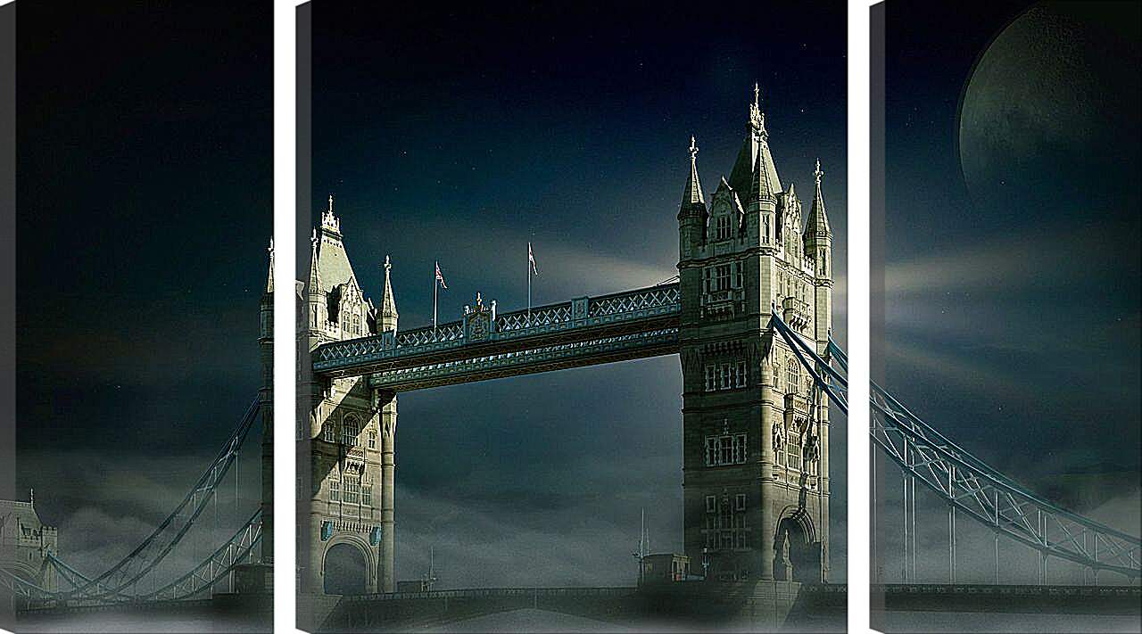 Модульная картина - Ночной Тауэрский мост