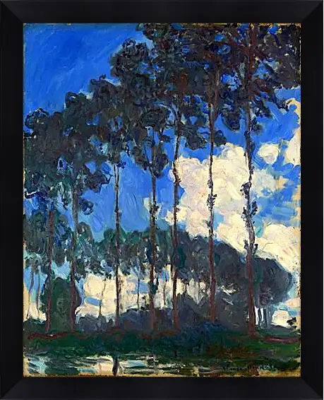 Картина в раме - Poplars on the Epte 2. Клод Моне