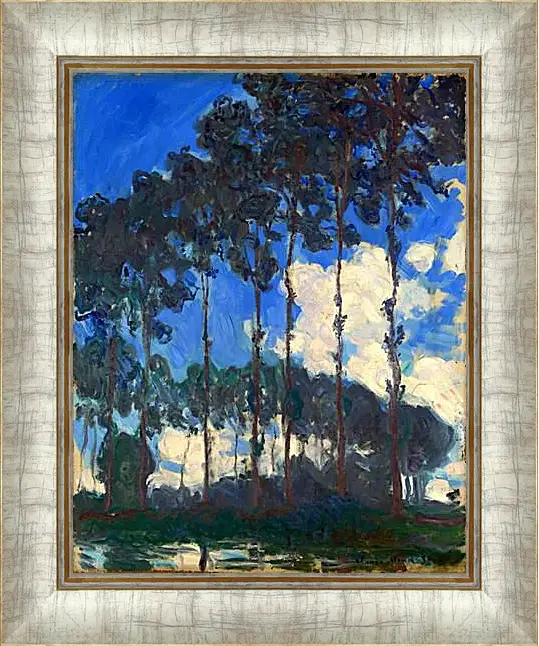 Картина в раме - Poplars on the Epte 2. Клод Моне