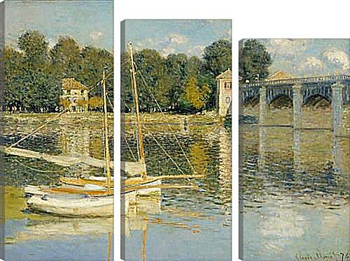 Модульная картина - The Bridge at Argenteuil. Клод Моне