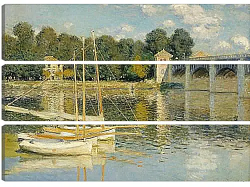 Модульная картина - The Bridge at Argenteuil. Клод Моне