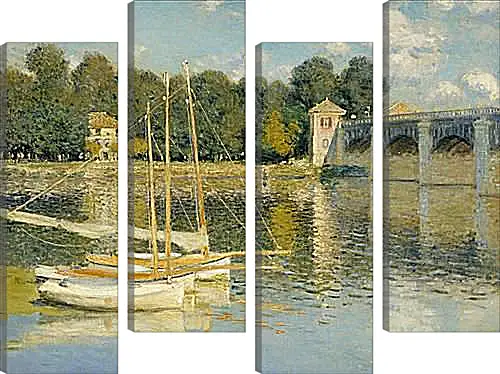 Модульная картина - The Bridge at Argenteuil. Клод Моне