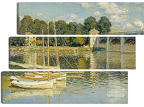 Модульная картина - The Bridge at Argenteuil. Клод Моне