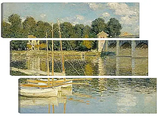 Модульная картина - The Bridge at Argenteuil. Клод Моне