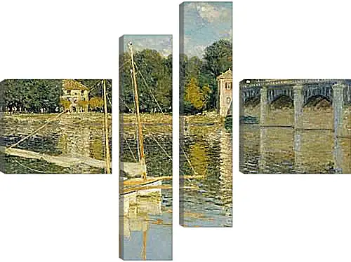 Модульная картина - The Bridge at Argenteuil. Клод Моне