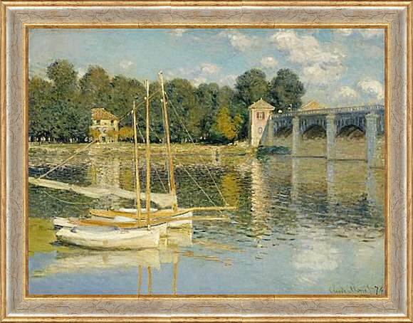 Картина в раме - The Bridge at Argenteuil. Клод Моне