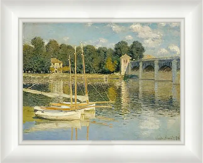 Картина в раме - The Bridge at Argenteuil. Клод Моне